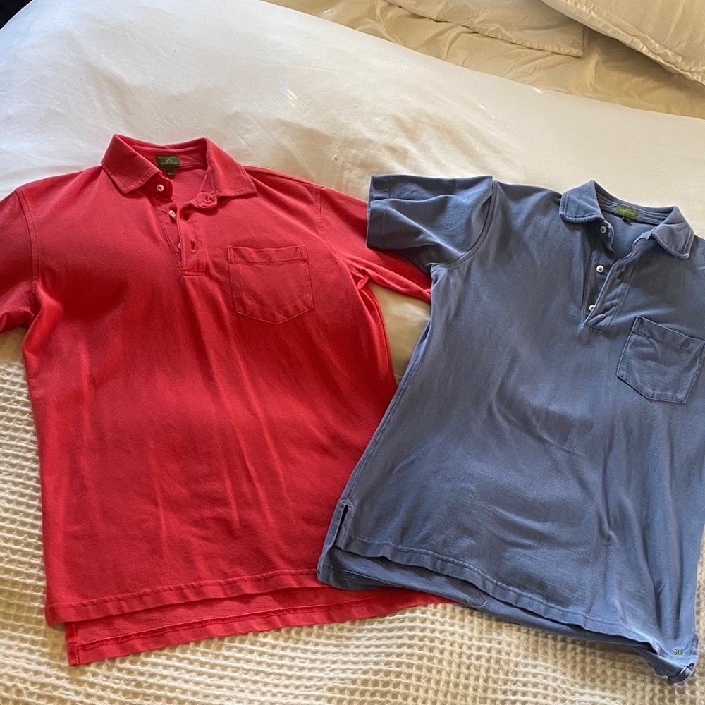 Sid Mashburn Red and Blue Men’s Polo Shirts